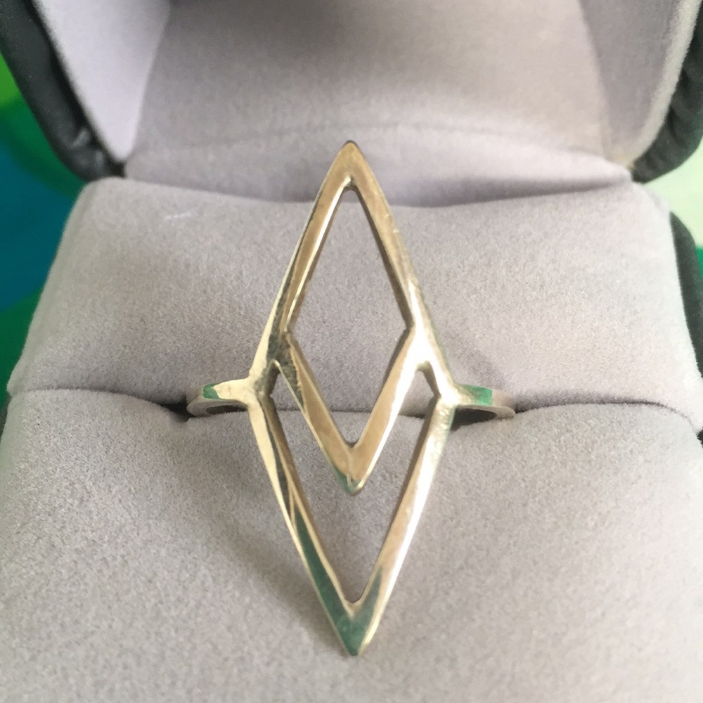 Silver Geo Ring 1